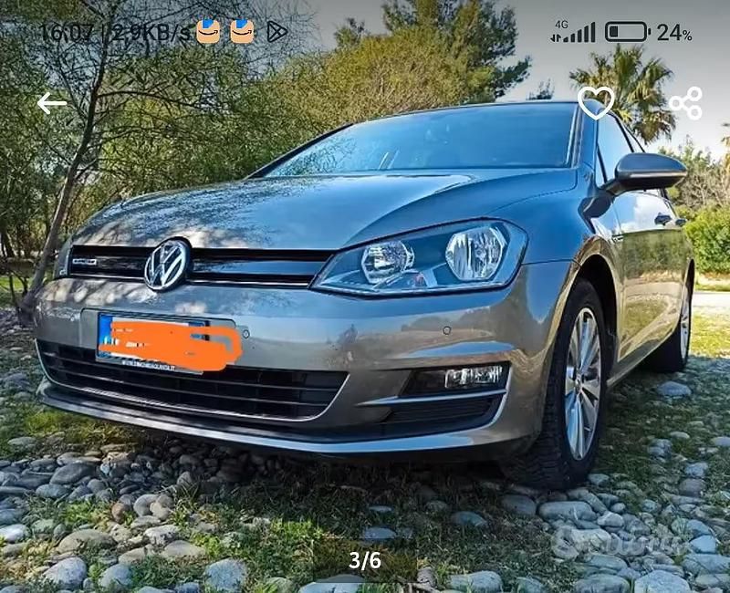 Usata VW Golf VII 110 CV (80 kW) 2016 Grigio Berlina