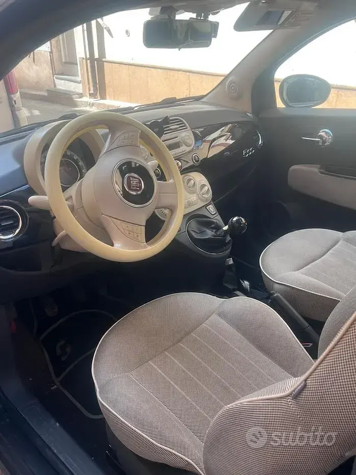 Usata Fiat 500 Lounge 95 CV (69 kW) 2011 Nero Berlina
