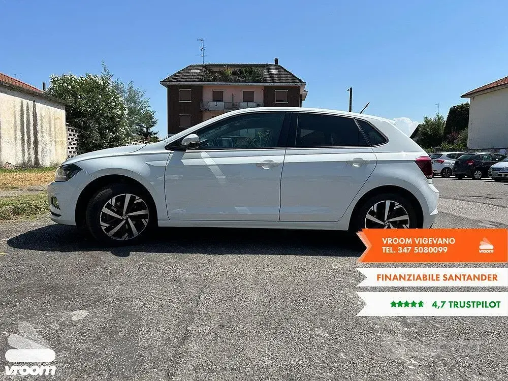 Usata VW Polo 110 CV (80 kW) 2021 Bianco Utilitaria