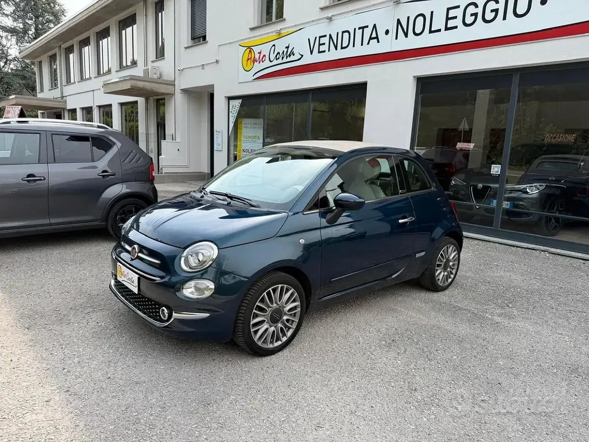 Usata Fiat 500C Lounge 69 CV (50 kW) 2017 Blu Cabrio