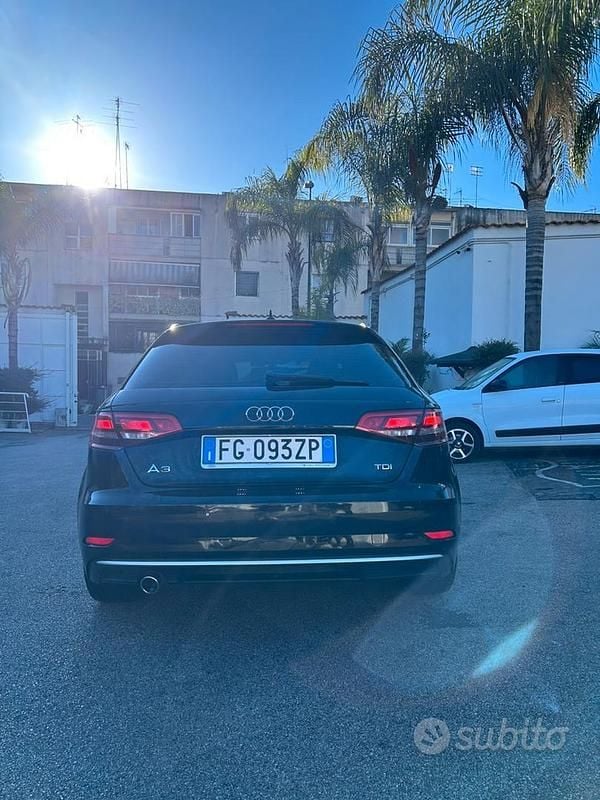 Usata Audi A3 116 CV (85 kW) 2017 Nero Berlina