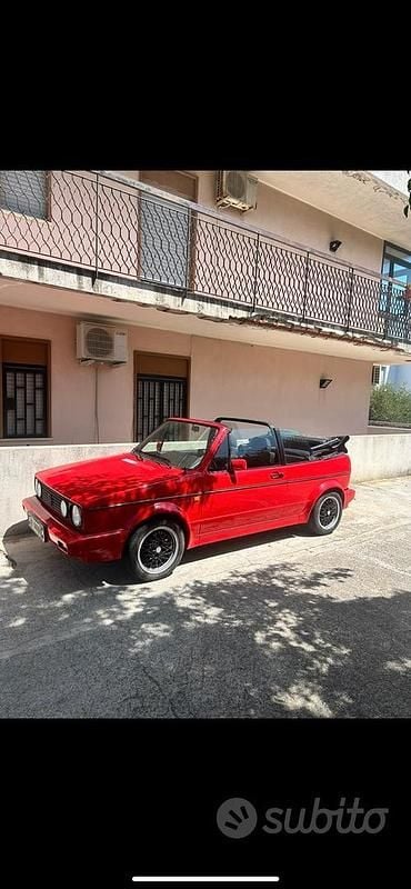 Usata VW Golf Cabriolet Sport 68 CV (50 kW) 1991 Rosso Cabrio
