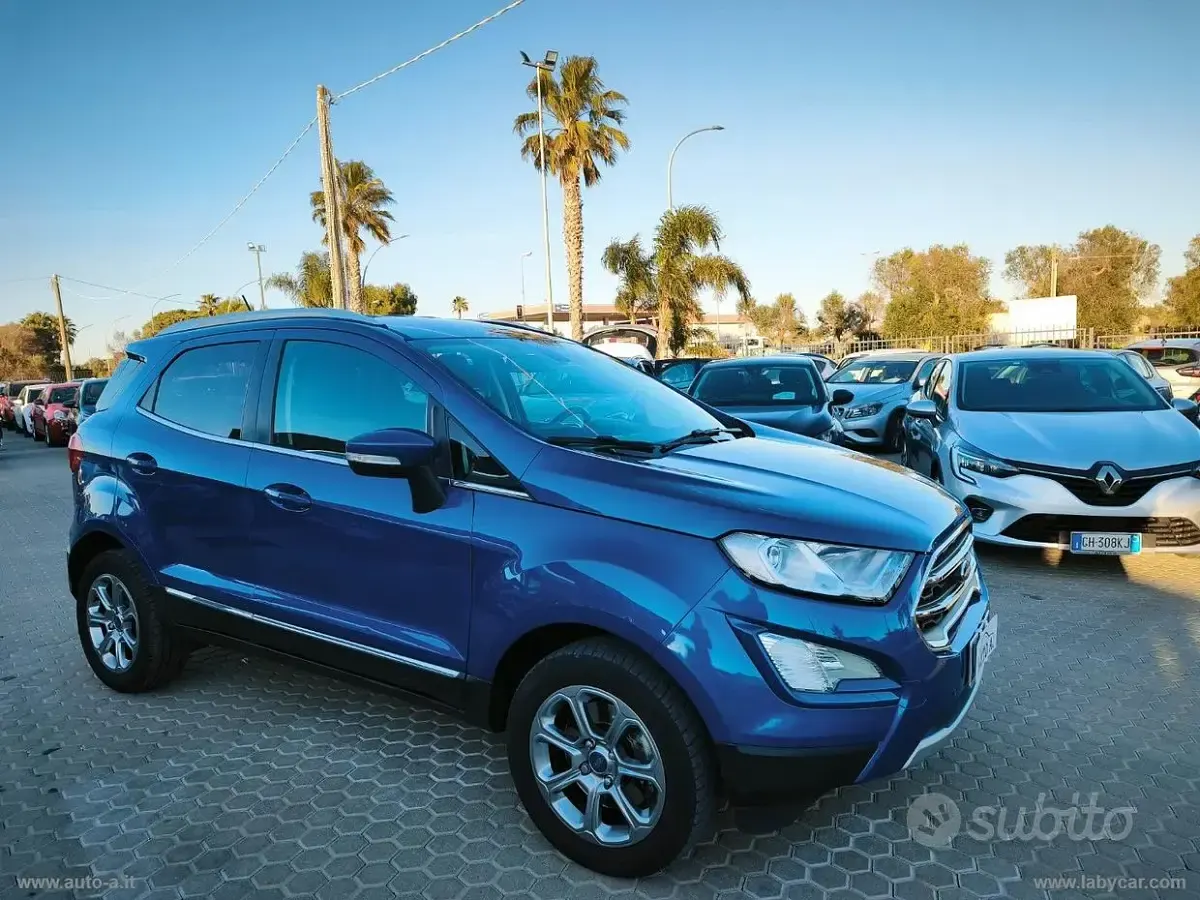 Usata Ford Ecosport Titanium 100 CV (73 kW) 2019 Blu/azzurro SUV