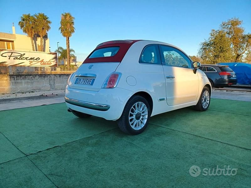 Usata Fiat 500C Lounge 95 CV (69 kW) 2012 Bianco Cabrio