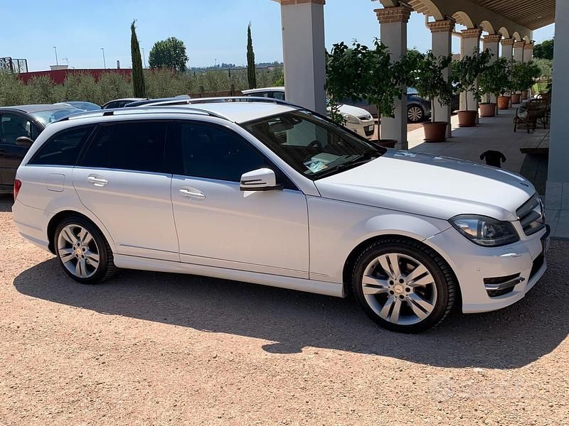 Usata Mercedes C220 Avantgarde 150 CV (110 kW) 2013 Bianco Station wagon