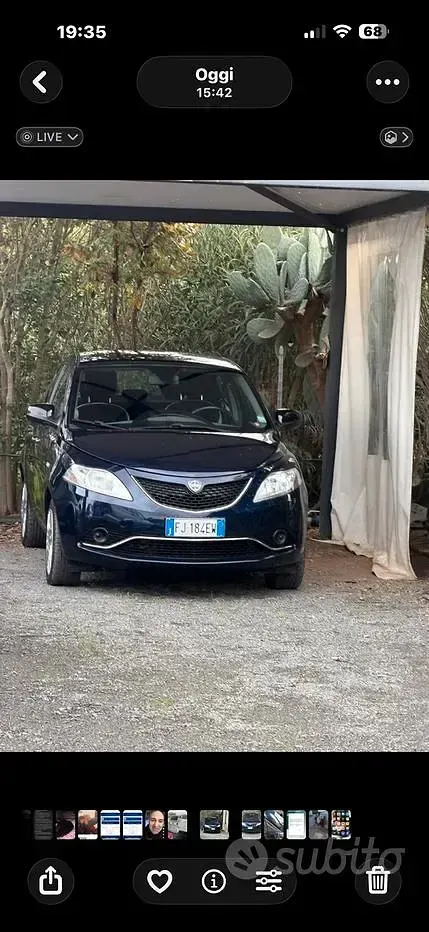 Usata Lancia Ypsilon 69 CV (50 kW) 2017 Blu Utilitaria