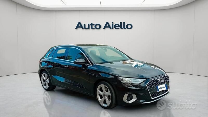 Usata Audi A3 Advanced 150 CV (110 kW) 2021 Nero Berlina