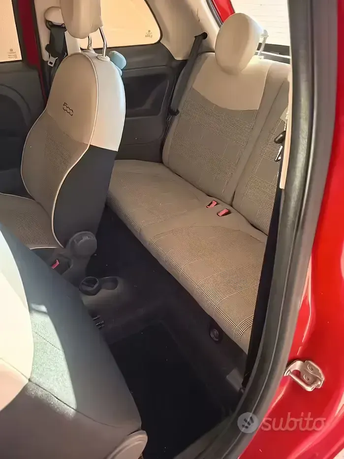 Usata Fiat 500 75 CV (55 kW) 2016 Rosso Berlina