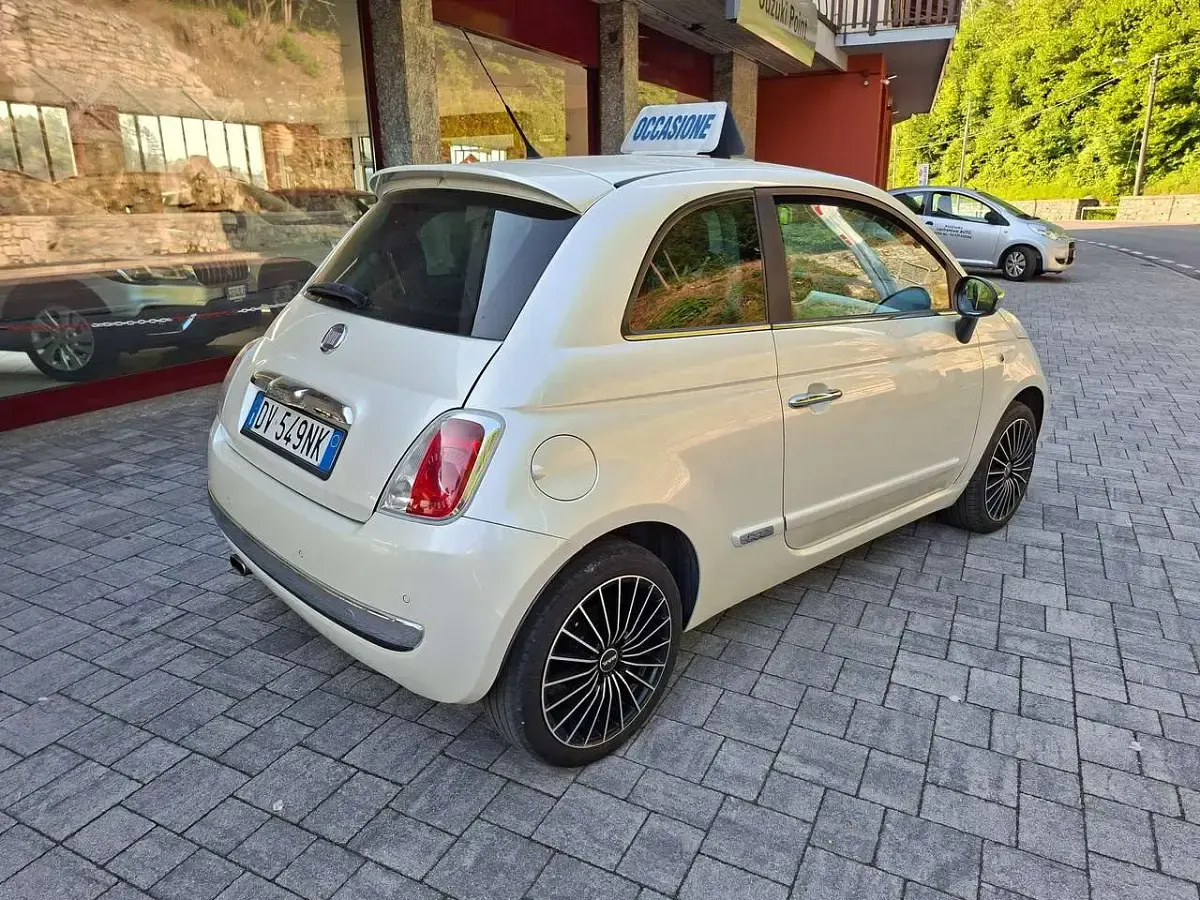 Usata Fiat 500 75 CV (55 kW) 2009 Bianco perlato Cabrio