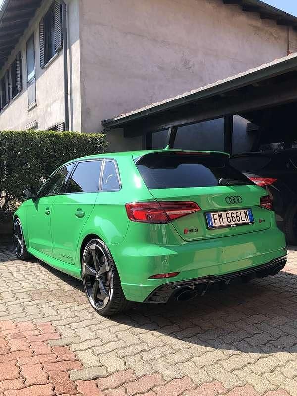 Usata Audi RS3 Ambiente 400 CV (294 kW) 2018 Verde Berlina