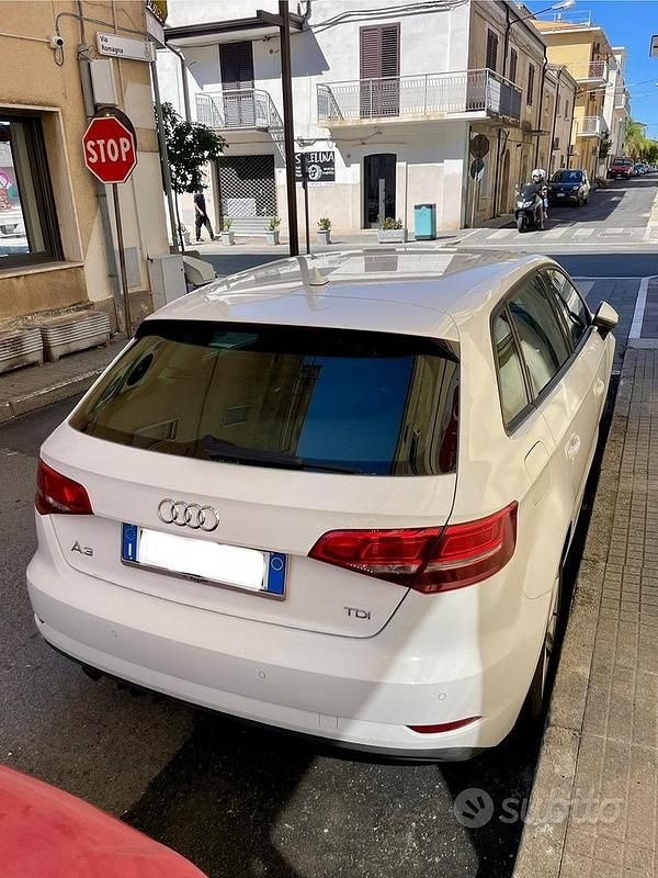 Usata Audi A3 Ambiente 110 CV (80 kW) 2016 Bianco Berlina