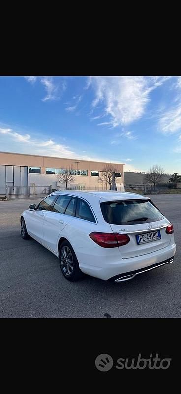 Usata Mercedes C200 136 CV (100 kW) 2016 Bianco Station wagon