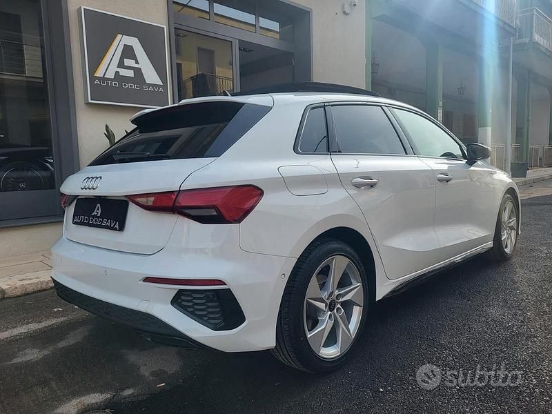 Usata Audi A3 S-line plus 150 CV (110 kW) 2023 Bianco Berlina