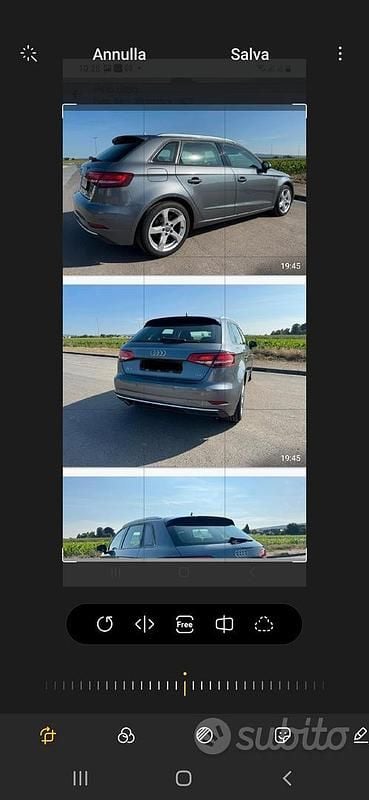 Usata Audi A3 2018 Grigio Berlina
