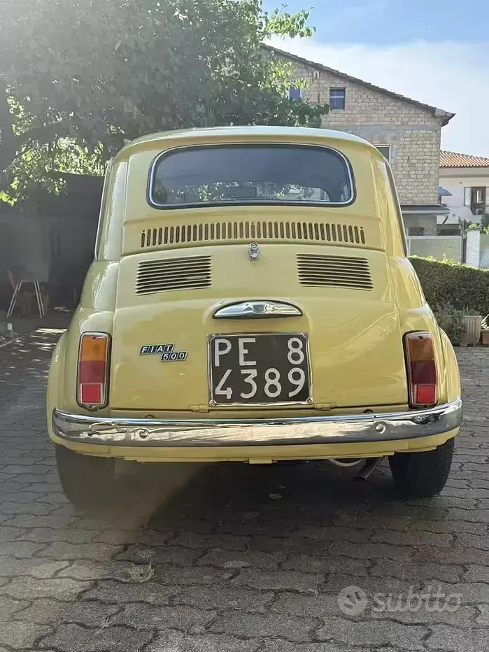 Usata Fiat 500 1970 Giallo Utilitaria