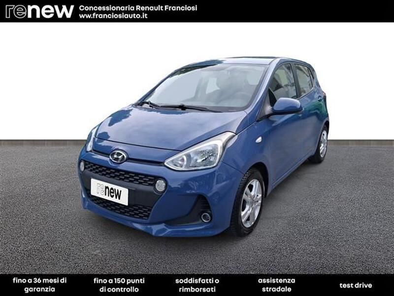 Usata Hyundai i10 Style 66 CV (48 kW) 2017 Blu chiaro Utilitaria