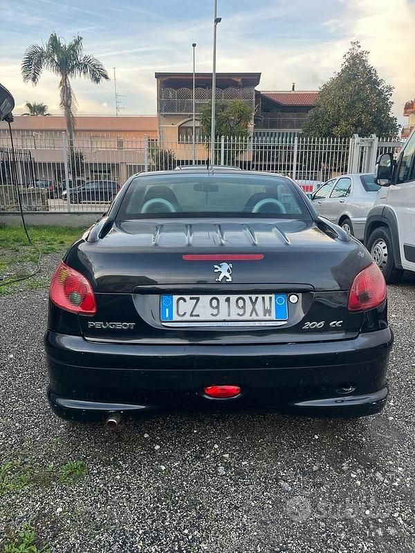 Nero Usata 2005 Peugeot 206 CC Cabrio | 1499 € - Immagine 1/4