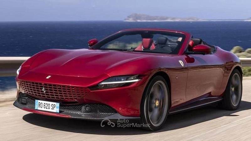 Nuova Ferrari Roma 620 CV (456 kW) 2025 Argento Cabrio