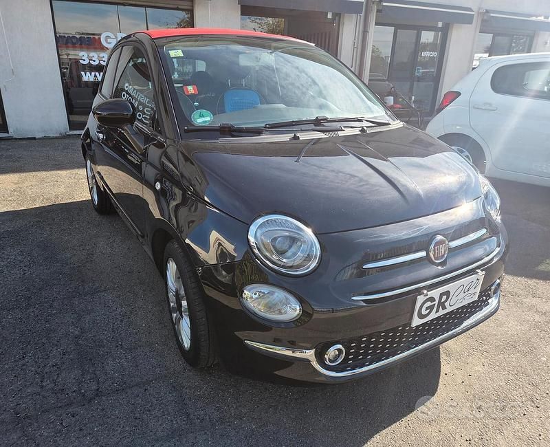 Usata Fiat 500C Lounge 69 CV (50 kW) 2018 Nero Cabrio