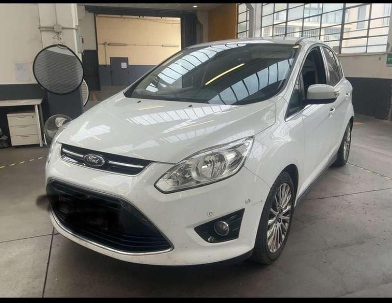 Usata Ford C-MAX Titanium 116 CV (85 kW) 2015 Bianco Monovolume