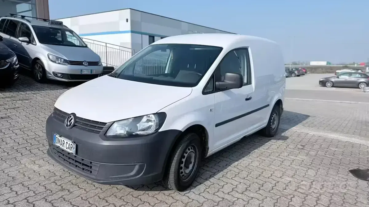 Usata VW Caddy Trendline 75 CV (55 kW) 2014 Bianco Monovolume