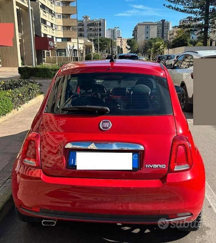 Usata Fiat 500 70 CV (51 kW) 2021 Rosso Utilitaria