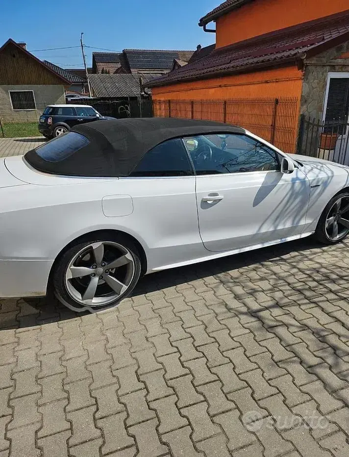 Usata Audi A5 Cabriolet S-Line 2012 Bianco Cabrio