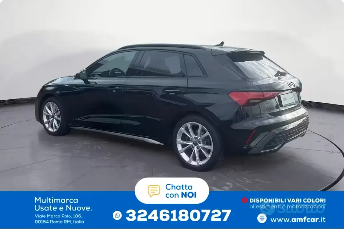 Usata Audi A3 150 CV (110 kW) 2025 Nero Berlina