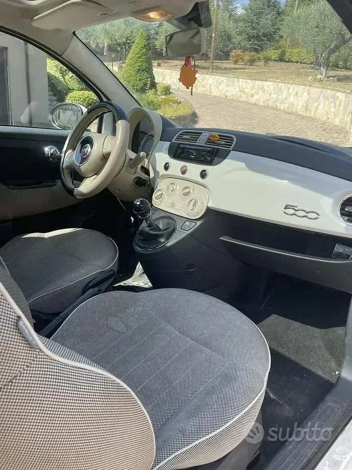 Usata Fiat 500 75 CV (55 kW) 2007 Bianco Berlina