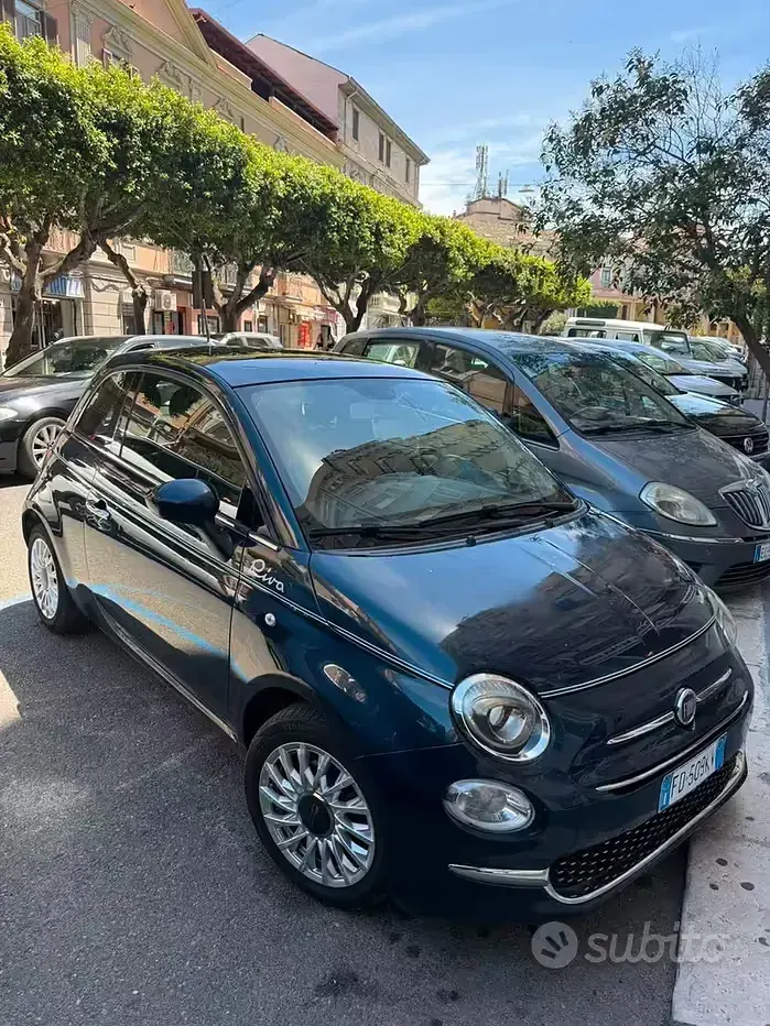 Usata Fiat 500 Riva 95 CV (69 kW) 2016 Blu Utilitaria
