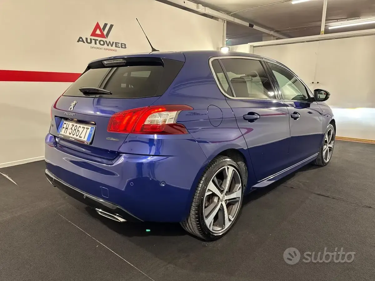 Usata Peugeot 308 GT-line 150 CV (110 kW) 2017 Blu Berlina