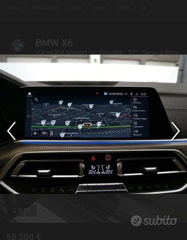 Usata BMW X6 M Sport 265 CV (194 kW) 2020 Blu SUV