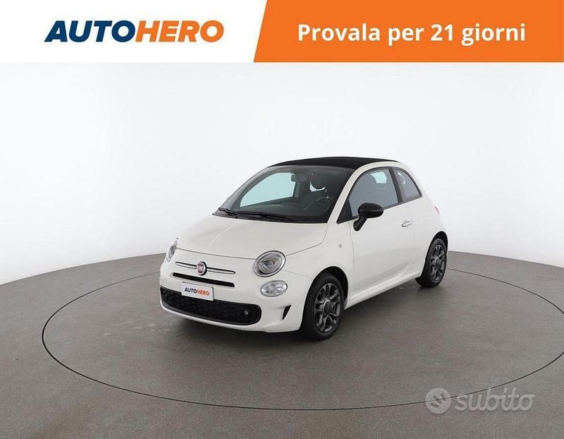 Bianco Usata 2021 Fiat 500C Connect Cabrio | 12.899 € (Buon prezzo) - Immagine 1/2