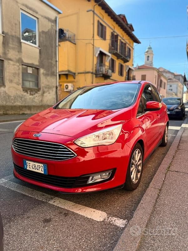 Usata Ford C-MAX 125 CV (91 kW) 2016 Rosso Monovolume