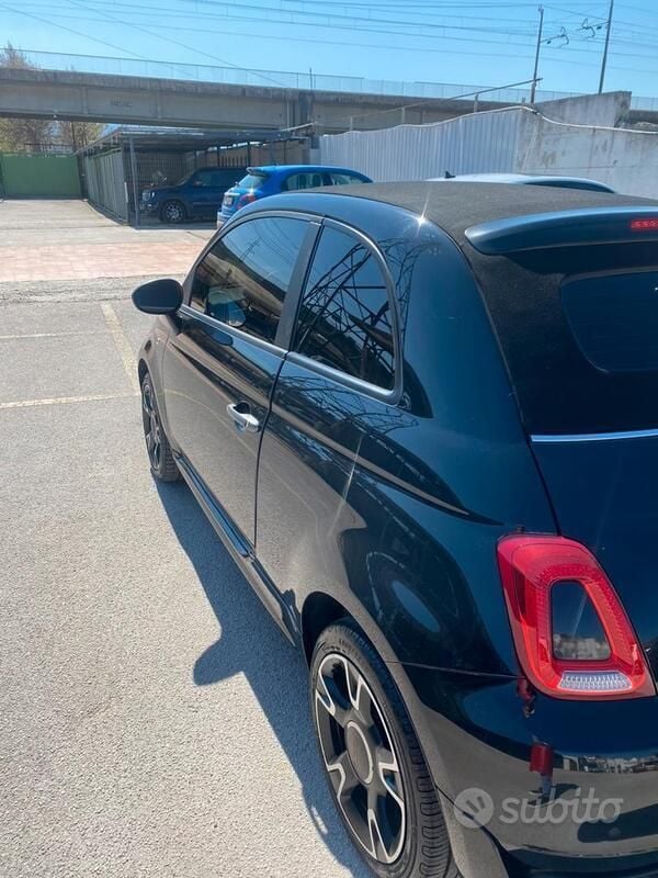 Usata Fiat 500C Sport 70 CV (51 kW) 2021 Nero Cabrio