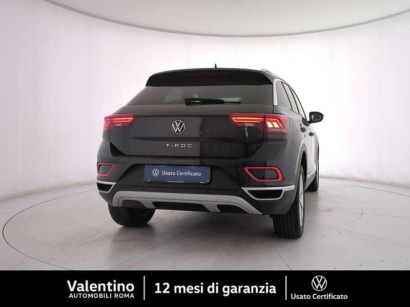Usata VW T-Roc Style 110 CV (80 kW) 2022 Nero SUV