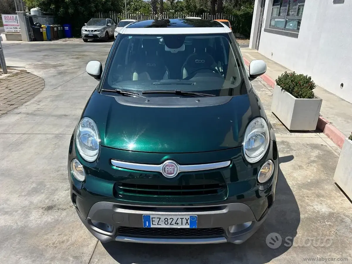 Usata Fiat 500L Trekking 105 CV (77 kW) 2015 Verde Monovolume