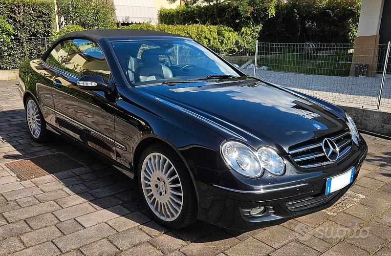 Usata Mercedes CLK200 Avantgarde 2006 Nero Cabrio