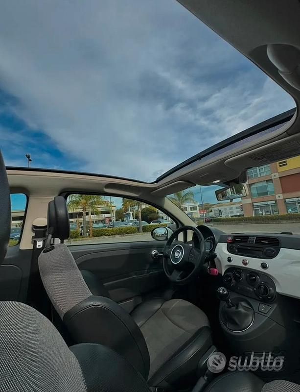 Usata Fiat 500 95 CV (69 kW) 2011 Bianco Cabrio