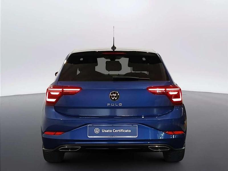 Usata VW Polo R-line 95 CV (69 kW) 2022 Reef blue metallizzato Utilitaria