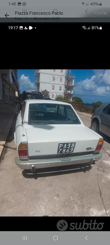 Usata Fiat 124 1970 Bianco Berlina