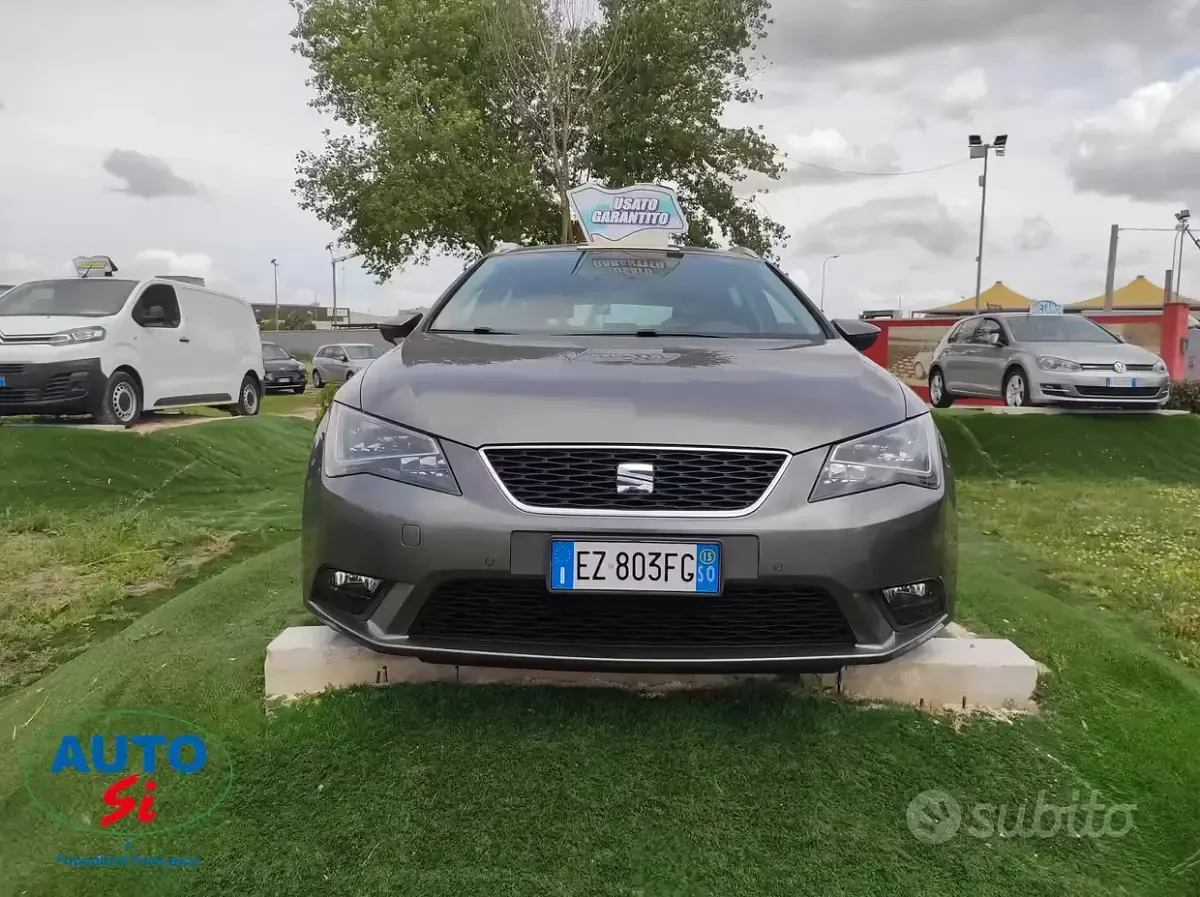Usata Seat Leon 105 CV (77 kW) 2015 Grigio Station wagon