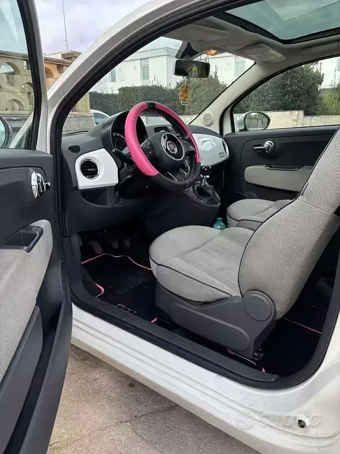 Usata Fiat 500 75 CV (55 kW) 2009 Bianco Cabrio