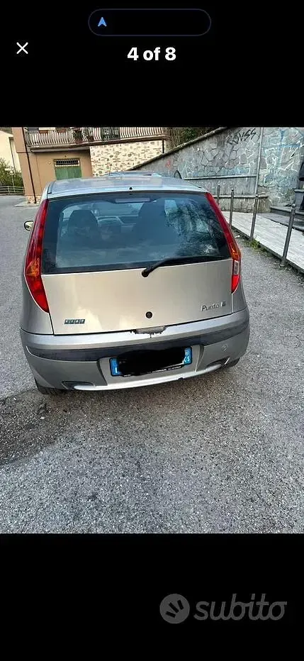 Usata Fiat Punto 2001 Grigio Utilitaria