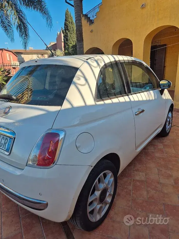 Usata Fiat 500 75 CV (55 kW) 2008 Bianco Berlina