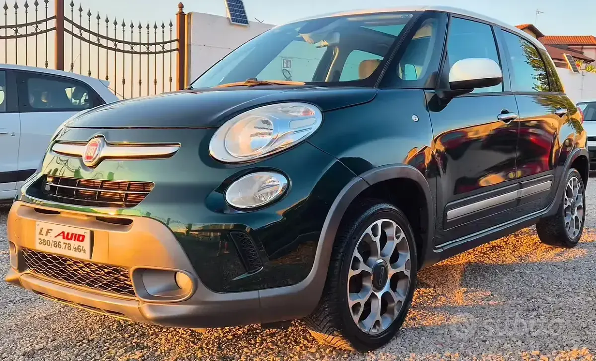 Usata Fiat 500L Trekking 120 CV (88 kW) 2014 Verde Monovolume