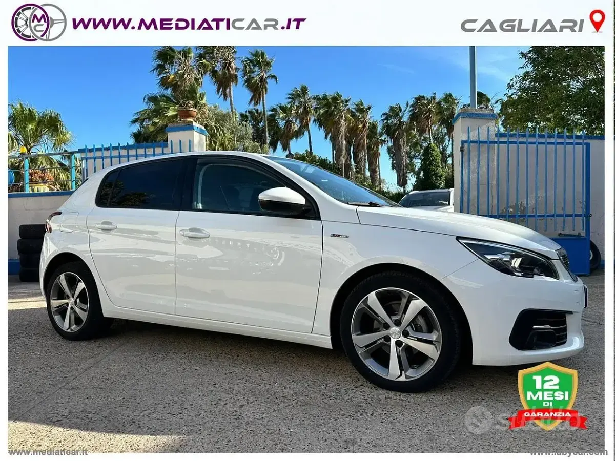 Usata Peugeot 308 Active 131 CV (96 kW) 2020 Bianco Berlina
