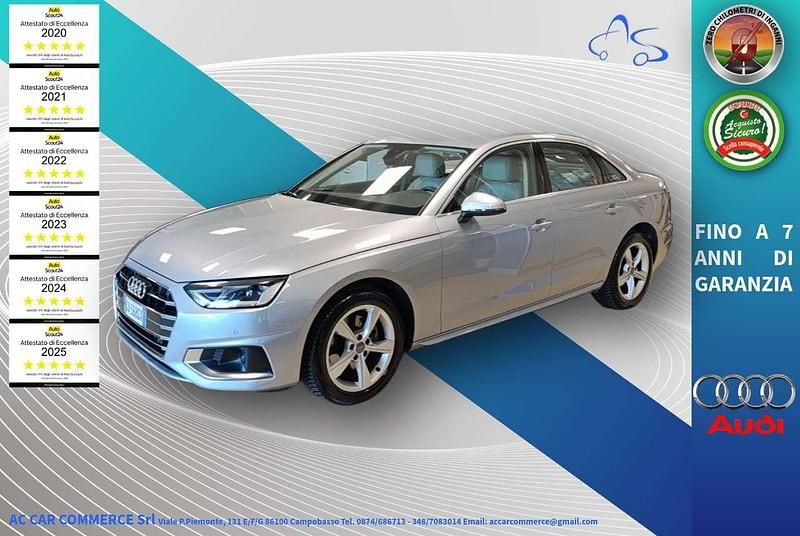 Usata Audi A4 Advanced 136 CV (100 kW) 2020 Argento Berlina