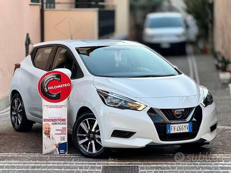 Usata Nissan Micra Acenta 70 CV (51 kW) 2019 Bianco Utilitaria