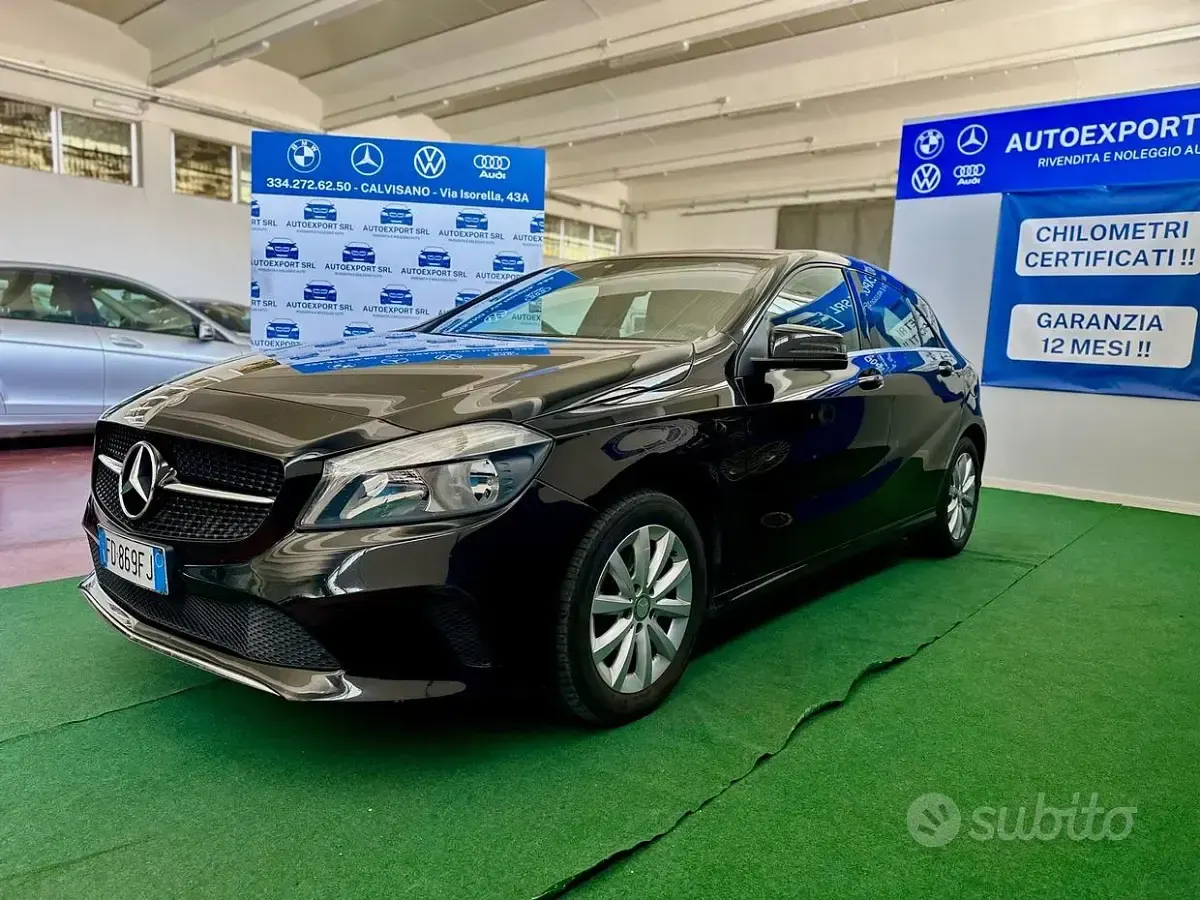 Usata Mercedes A180 Executive 109 CV (80 kW) 2016 Nero Berlina